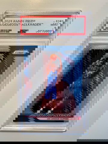 2018 Panini Prizm Shai Gilgeous-Alexander SGA Base ROOKIE RC #184 PSA 9