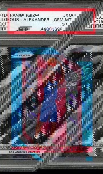 Shai Gilgeous Alexander 2018 Panini Prizm Blue Ice PSA 10 /99