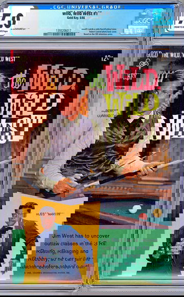 WILD WILD WEST #1 CGC 7.0 CLASSIC 1960’S TV SERIES ROBERT CONRAD PHOTO CVR 1966