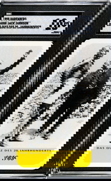 1998 Harenberg Jahrhunderts Jack Johnson HOF Boxing  SGC 10 POP 2