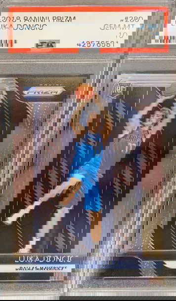 2018 Luka Doncic  Panini Prizm PSA 10