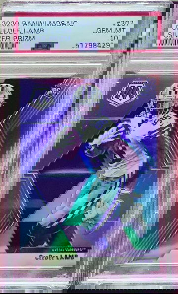 2020 Mosaic CeeDee Lamb Silver Prizm PSA 10