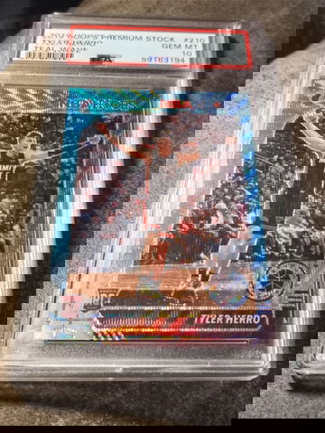 2019-20 PANINI HOOPS PREMIUM #210 TYLER HERRO RC TEAL WAVE PRIZM RARE SSP PSA GEMI MINT 10 Miami Heat  
