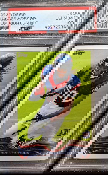 2x 2013 Topps #155 DeAndre Hopkins RC PSA 10 Cardinals