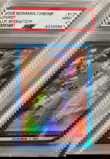2008 ichiro Suzuki psa 9 blue refractor /150