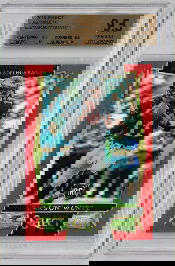 2016 Select Prizm Red /99 Carson Wentz BGS 9.5 *******SALE PRICE*******