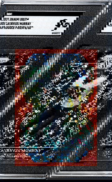 2021 Panini Prizm Red No Huddle Latavius Murray #305 /50 SGC 9