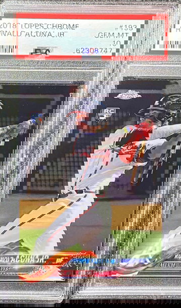 2018 Topps Chrome Ronald Acuna Jr Rookie PSA 10 Gem Mint