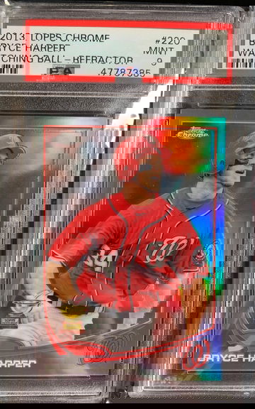 2013 Topps Chrome Bryce Harper Refractor PSA 9