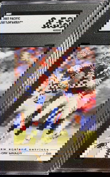 2002 Pacific #258 Tom Brady SGC 8.5 