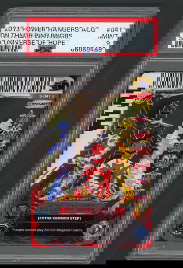 2013 Power Rangers ACG Dino Thunder Universe of Hope Holo Foil PSA 9