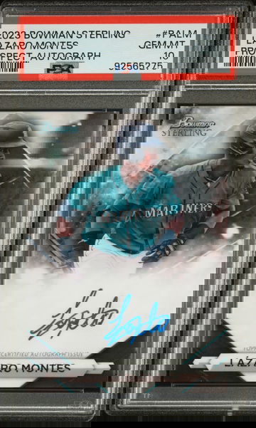 2023 Bowman Sterling LAZARO MONTES Rookie RC AUTO PSA 10 GEM MINT