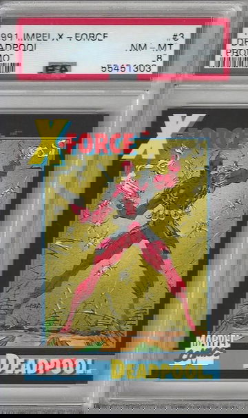 1991 Impel X-Force Deadpool Marvel PSA 8