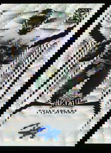 2023 Leaf Metal Tyjae Spears Rookie Auto White Wave Tulane 6/8 #BA-TS3