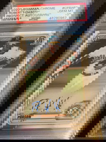 2020 Bowman Chrome Robert Puason PSA 10 
