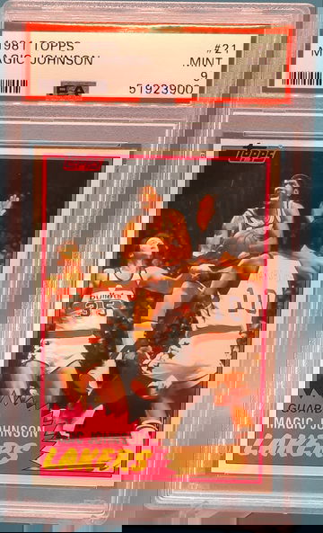 1981 Topps #21 Magic Johnson 21 PSA 9 MINT Dead Centered