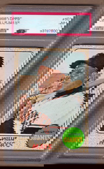 1968 Topps #50 Willie Mays PSA 7