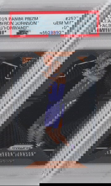 2019 Prizm Cam Johnson Facing Forward PSA 10