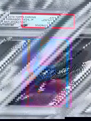 Fernando tatis jr psa 10 pink refractor 2019rookie