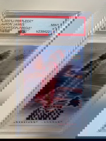 2003 Upper Deck UD LeBron James Redemption Special City Heights PSA 9