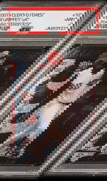 KEN GRIFFEY JR PSA 9 2001 Fleer Futures Characteristics #10