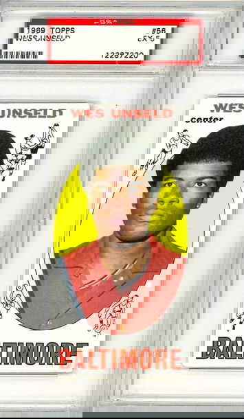 1969 Topps Wes Unseld Rookie #56 PSA 5 P1351