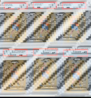 Donovan Mitchell 2017 Prizm #117 PSA 9 (QTY 6)