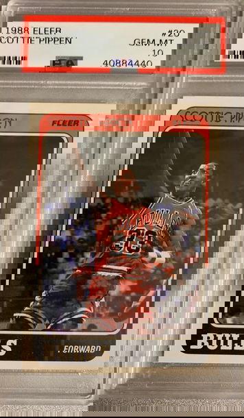 SCOTTIE PIPPEN 1988 FLEER ROOKIE #20 PSA 10 GEM MINT