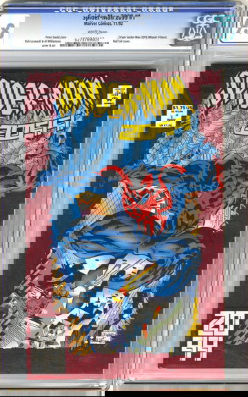 Spider-Man 2099 #1, CGC 9.8, Origin of Spider-Man 2099 (Miguel O'Hara), Red foil cover