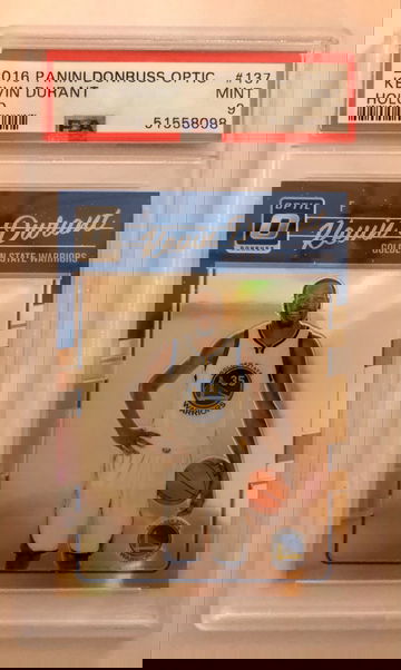 2016 Kevin Durant first year Optic Holo low pop PSA 9