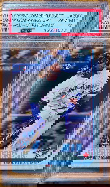 Vladimir Guerrero Jr 2019 Topps Complete Set PSA 10 Gem Mint Rookie Card RC All-Star Variation