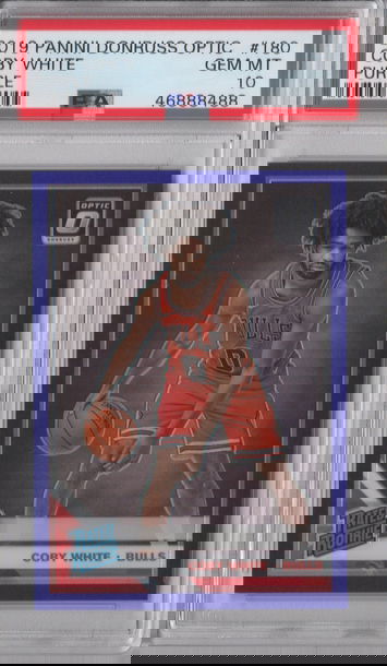 2019 Optic Coby White Purple PSA 10