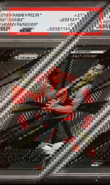 2018 Panini Prizm Freshman Phenoms #21 Trae Young Rookie Card RC - Graded PSA 10 Gem Mint