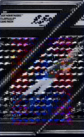 2024 Panini Mosaic #22 Josh Allen Pink Camo Prizm SGC 9.5