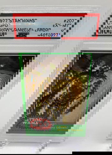 1977 Star Wars C-3PO Anthony Daniels Error PSA 6 