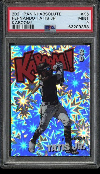 2021 Panini Absolute #K5 Fernando Tatis Jr. KABOOM! PSA 9, Total POP 12!
