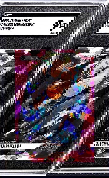 2024-25 Panini Prizm #172 Victor Wembanyama Pink Ice Prizm SGC 9