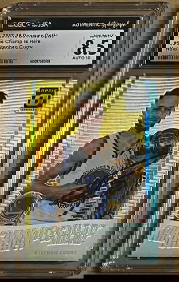 2017-18 Panini Optic Silver Prizm Stephen Curry Auto Autograph USAM BGS CGC 8.5