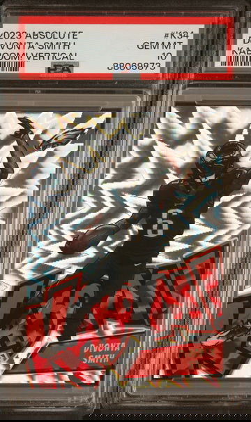 2023 Absolute Kaboom Vertical Devonta Smith #34 PSA 10