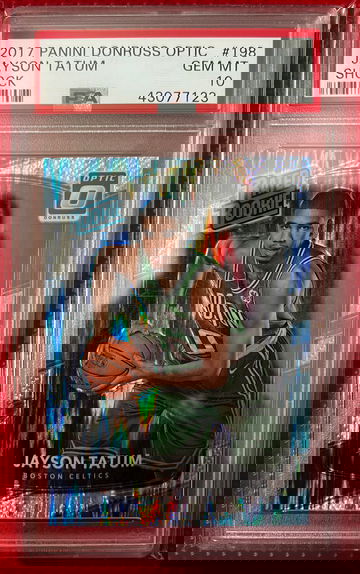 2017 Panini Donruss Optic Jayson Tatum Shock #198 Rated Rookie