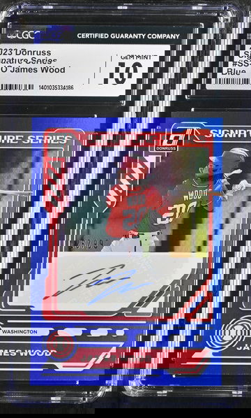 2023 DONRUSS JAMES WOOD BLUE #SS-JO CGC 10 9 BL.D1.21