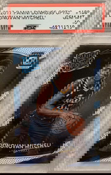 2017 Panini Donruss Optic Donovan Mitchell Rookie #188 PSA Gem Mint 10