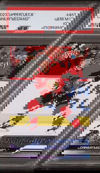 2023 Upper Deck Connor Bedard Young Guns RC #451 PSA 10