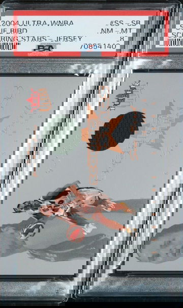 2004 Fleer Ultra WNBA Sue Bird Scoring Stars Game Used Jersey #SS-SB PSA 8