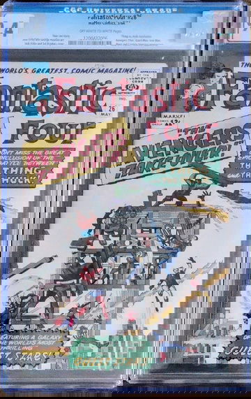 Fantastic Four #26 OW-White pages Hulk battle