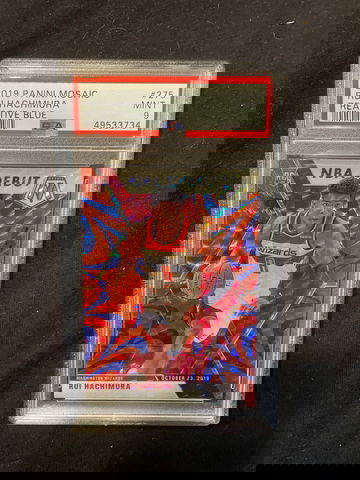 2019 Panini Mosaic Rui Hachimura Reactive Blue PSA 9