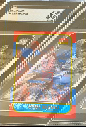 1986-87 Fleer Basketball Card #70 Cedric Maxwell - Graded SGC 6 EX NM