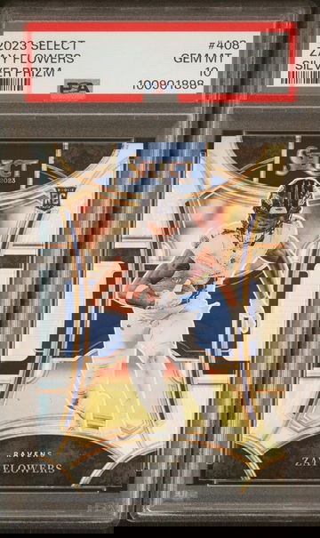 2023 Panini Select Silver Zay Flowers #408 PSA 10