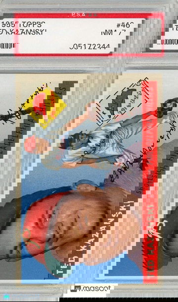 1955 Topps Ted Kazanski #46 PSA 7 P1350