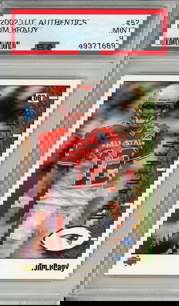 Tom Brady 2002 Upper Deck Authentics #52 PSA 9 Mint! 2nd Year! 1669